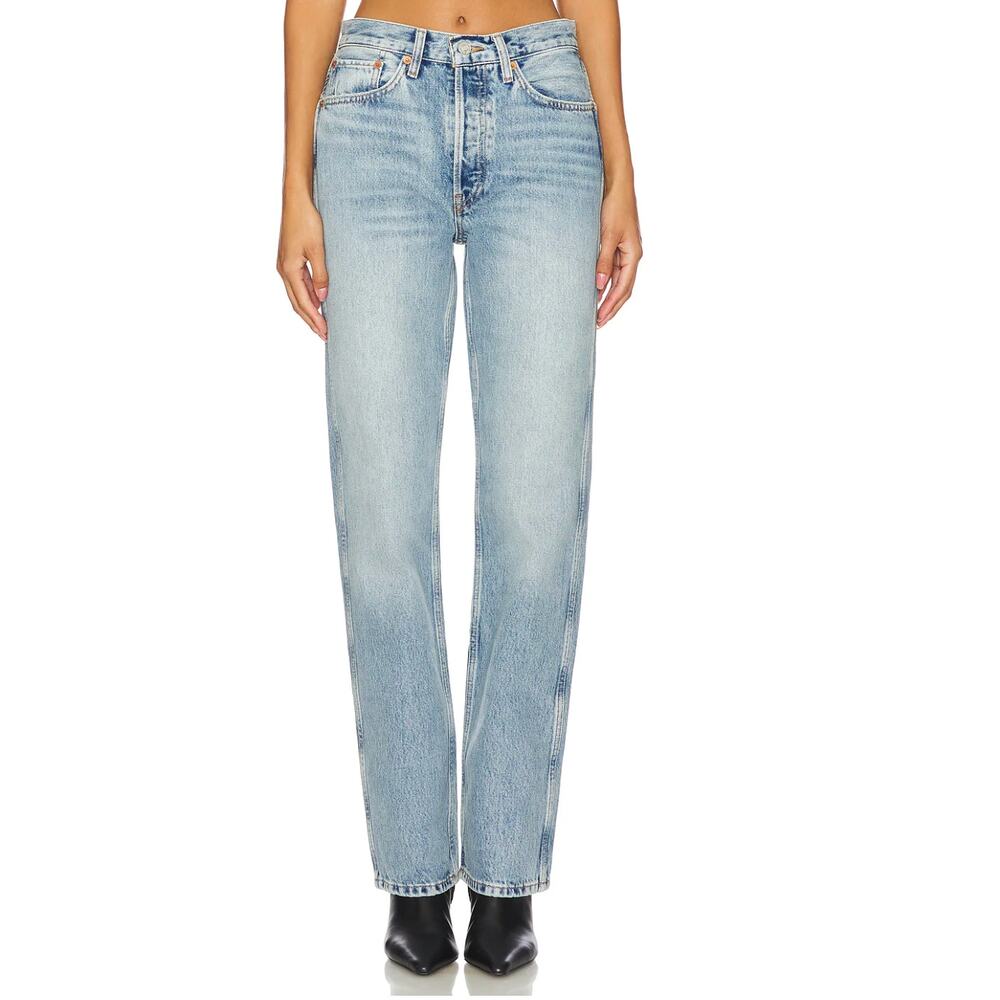 RE/DONE NWT 90's High Rise Loose Denim Jean in Ojai Indigo // 24